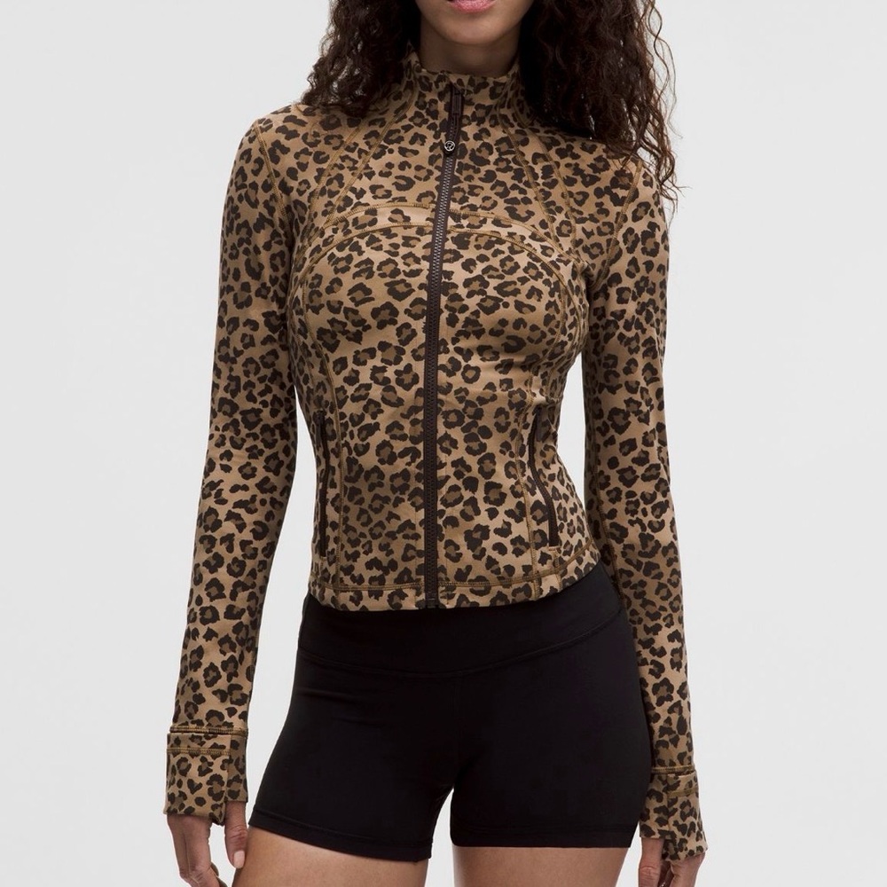 Lululemon Define Cropped Jacket Nulu True Leopard Multi size 6-8-10-12 NWT